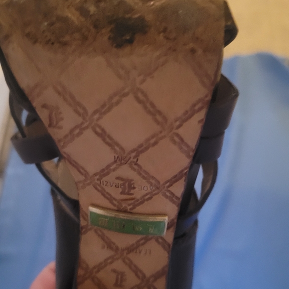 Lamb cut out brown heels size 7.5 - Picture 7 of 7